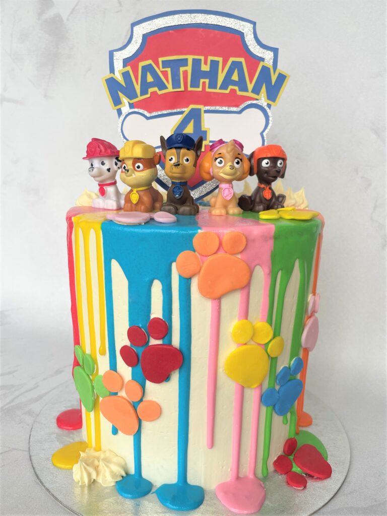 Paw patrol drip cake