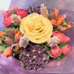 Bouquet of 7 beautifully hand piped floral cupcakes